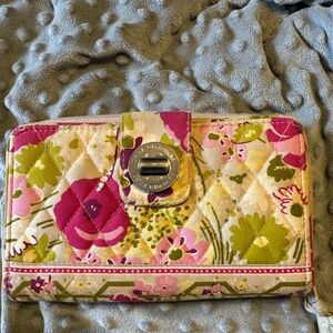 Vera Bradley Clasp Wallet in Make Me Blush
